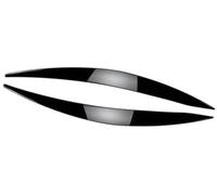 Vuzmode Headlight Eyebrow Sticker Trim Eyelid Decoration Cover Glossy Black ABS, for ford, for Focus, MK4 19-21 Headlight Eyebrow Trim