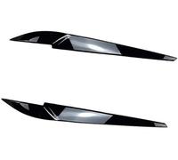 Vuzmode Headlight Eyelid Trim Decal Cover, Headlamp Eyebrow Eye Lid Decoration Sticker, for, X5 F15 X6 F16 2014 2015 2016 2017 2018, Glossy Black Headlight Eyebrow Trim