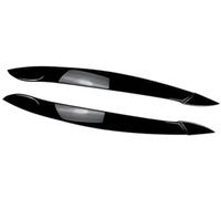 Vuzmode Headlight Lamp Eyebrow Cover Eyelid Trim Sticker Decal Glossy Black ABS, for, X5 E70 08-13 Car Headlight Eyebrow Trim