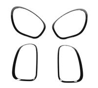Vuzmode Headlight Tail Lights Cover Ring Decoration Trim, for R60 2011-2016 Light Decoration Sticker Car Front Light Decorative Ring(Black 4pcs)