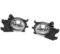 Vuzmode Headlights LED DRL, for 5-Series E39 1999 2000 2001 2002 2003 Foglight Car Front Bumper Grille Signal Lamp Driving Fog Lights Assembly Vehicle Fog Light Replacement(BLACK Both Sides)