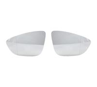 Vuzmode Heated Side Mirror Gla, for VW, for Jetta, 6 Mk6 Model 2011-2017, for VW, for Cc, for Passat, B7 Door Wing Rear View Rearview Mirror Gla Wing Mirror Glass(A Pair White)