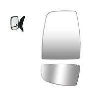 Vuzmode Heated Side Wing Door Mirror Glass Rearview Mirror Len, for Ford, for Tranit, Mk8 150 250 350 2015 2016 2017 2018 2019 Left/right Wing Mirror Glass(2pcs Left Side)