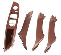 Vuzmode LHD 7PCS Set Car Inner Passenger Door Panel Handle Pull Trim Cover, for BMW, F10 F11 F18 520i 523i 525i 528i 535i 51417225851 Replacement Door Panel Handle(Red Brown-4pcs)
