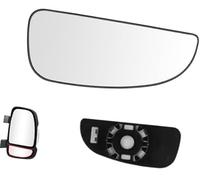 Vuzmode Lower Wing Mirror Glass Heated Driver Side, for Fiat Ducato, for Citroen for Jumper Relay, for Peugeot Boxer 2006-2023 Wing Mirror Glass(BLACK Driver Side Lower Right Heated)