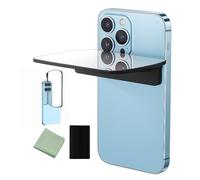 Vuzmode Mirror Effect Lens, Smartphone Camera Clip Kit, Clear Glass Flip Mirror Reflection for Phone, Capture Stunning Images Instantly, Travel and Creative Outdoor Photography(Black)