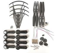 Vuzmode Motor Engines Arm Guard Propellers Blades Protector, for S167 S166 RC Drone GPS Quadcopter Spare Parts KIT Quad Motor Mounting Arm(Is 7.4V motor kit)