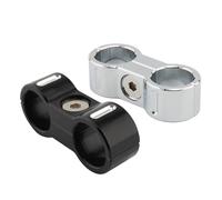 Vuzmode Motorcycle Hose Separator Clamp Tubing Fixing Bracket, for Harley, Davidson GM 883 Fat Boy 1200 Brake Hose Clamp(Chrome)