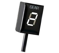 Vuzmode Motorcycle Level Gear Indicator Digital Meter Accessories, for Vzr1800 Vzr 1800 2011-2016 2017 2018 2019 1-6 Motorcycle Gear Position Indicator(White)