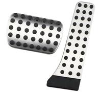 Vuzmode Pedal Pad, for Benz, W124 W202 W203 W140 W208 W210 W211 W220 R170 R171, for R-Class AT MT Car Brake Covers Anti-Slip Clutch Pedal Cover(BLACK AT without Rest)