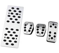 Vuzmode Pedal Pad, for Focus, 2 MK2 RS ST 2005 2006 2007 2008 2009 2010 2011 Car Pedals Covers Auto Stainless Steel Clutch Gas Brake Footrest Pads Anti-Slip Clutch Pedal Cover(BLACK MT With Rest)