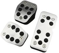 Vuzmode Pedal Pad, for Focus, 2 MK2 RS ST 2005 2006 2007 2008 2009 2010 2011 Car Pedals Covers Auto Stainless Steel Clutch Gas Brake Footrest Pads Anti-Slip Clutch Pedal Cover(BLACK MT Without Rest)