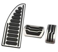 Vuzmode Pedal Pad, for Focus, 3 MK3, for III 2012-2018 Parts Auto Car Accelerator Pedals Brake Set Covers Clutch Rest Foot Cover Anti-Slip Clutch Pedal Cover(BLACK AT With Rest)