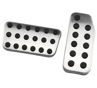 Vuzmode Pedal Pad, for JAZZ, 2011-2014 2015 2016 2017 2018 2019 2020 Gas Brake Clutch Accelerator Cover Auto Stainless Steel Car Pedals Anti-Slip Clutch Pedal Cover(BLACK AT 2 Pieces)