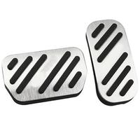 Vuzmode Pedal Pad, for Toyota, for C-HR, for CHR 2016 2017 2018 2019 2020 2021 2022 Aluminium Alloy Car Accelerator Brake Pedals Gas Clutch Cover Pads Anti-Slip Clutch Pedal Cover(Silver)