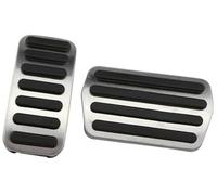 Vuzmode Pedal Pad, for VOLVO, V40 C30 C70 S40 2013 2014 2015 2016 2017 2018 Stainless Steel Accelerator Fuel Gas Brake Cover Car Pedals Anti-Slip Clutch Pedal Cover(BLACK AT)