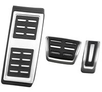 Vuzmode Pedal Pad, for VW, for POLO, for Virtus 2018~2024 Accelerator AT MT Car Pedals Gas Brake Footrest Stainless Steel Non-slip Cover Anti-Slip Clutch Pedal Cover(BLACK 3 -PIECE)