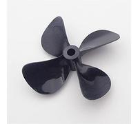 Vuzmode RC Boat Propeller 5mm 4-Blades 55mm 60mm 75mm PC LH RH Submerged Prop, For RC Boat Tug Bait Fishing Boat Marine ROV Watercreft Boat Propeller Metal(1PC D75mm Left Hand)