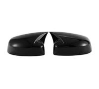 Vuzmode Rearview Side Mirror Cover, for Ford, for Focus, MK3 2012-2018 Wing Cap Ox Horn Exterior Door Rear View Case Trim Carbon Fiber Black Wing Mirrors Replacement Parts Car Wing Mirror Cover(GLOSS