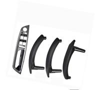 Vuzmode RHD LHD Inner ABS Outer Leather Cover Door Pull Handle Inside Armrest Trim Panel Assembly, for BMW, X5 X6 E70 E71 2007-2013 Replacement Door Panel Handle(Black RHD-CF-Standard)