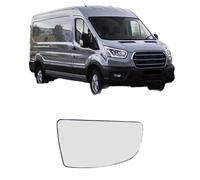 Vuzmode Side Rearview Mirror Heated Glass Door Wing Mirror, for Ford, for Tranit, Van Mk8 2014 2015 2016 2017 2018 2019 2020 2021 1823985 Wing Mirror Glass(1pc Right)