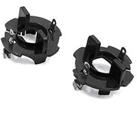 Vuzmode Sourcingmap 2 Pcs ABS H7 LED Xenon Headlight Bulb Holder Adapter Base, for Golf, 5, for Caddy Headlight Bracket