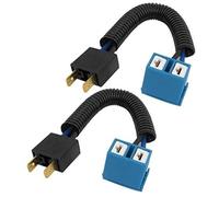 Vuzmode Sourcingmap 2Pcs DC 12V H7 Headlight ABS Socket Connector, for Auto Headlight Bracket