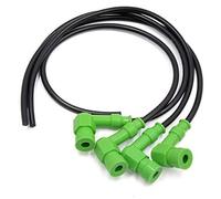 Vuzmode Sourcingmap 4Pcs 90 Degree Motorcycle Engine Spark Cap Ignition Wire Cable Green Car Ignition Spark Plug Wire