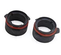 Vuzmode Sourcingmap Pair Black ABS Auto Car Headlight Bulb Base Holder Adapter Headlight Bracket