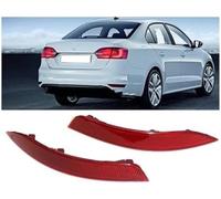 Vuzmode Tail Lights Rear Bumper Reflector, for VW, for Jetta, A6 2011-2014 (EU Version) Back Rear Bumper Signal Reflector 16D945105 16D945106 Tail Lamp(Right) Automotive Tail Light Assembly(BLACK Left
