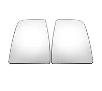 Vuzmode Uxcell Car Rearview Upper Part Mirror Glass Replacement with Backing Plate Heated White Glass, for Ford, for Transit, T150 T250 T350 Wing Mirror Glass(1pair)