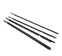 Vuzmode Window Door Seals 4Pcs Car Window Weatherstrips Rubber Door Moulding Trim Outer Glass Seal Sealing Belts, for Toyota, for Prado 2003-2020 Car Door Seal(Black 03-09)