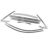 Vuzmode Window Door Seals Car Exterior Window Strip Trim Weatherstrip Windshield Seal, for Accord, 2023 2024 Car Door Seal Strip