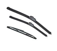 Vuzmode Windscreen Wiper Blades Set Kit, for Ssangyong, Korando C New Actyon Front Rear Wiper 2017 2016 2015 2014 2013 2012 2011 Rear Wiper Blade(BLACK Right-hand drive)