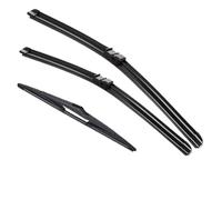 Vuzmode Wiper Front Rear Wiper Blades Set, for, Astra H 5 Door Hatchback 2004-2009 Windshield Windscreen Window 22"18"12" Rear Wiper Blade(BLACK Left hand drive)