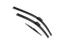 Vuzmode Wiper Front & Rear Wiper Blades Set, for Citroen, C3-01.2002 - 2009 Windshield Windscreen Window 24"18"14" Rear Wiper Blade(BLACK Left-hand drive)