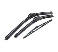 Vuzmode Wiper Front & Rear Wiper Blades Set, for Mazda, 5 Premacy MK2 MK3 MPV 2005-2017 Windshield Windscreen 26"16"12" Rear Wiper Blade