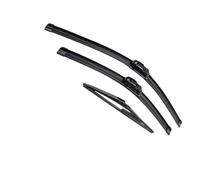 Vuzmode Wiper Front & Rear Wiper Blades Set, for NISSAN, for Micra, K12 2002-2005 Windshield Windscreen Rear Window 21"+18"+12" Rear Wiper Blade(BLACK Right-hand drive)