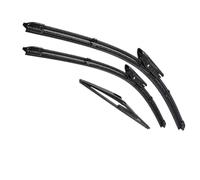 Vuzmode Wiper Front & Rear Wiper Blades Set Kit, for Citroen, for DS,3, for DS, 3 2009-2016 Win, for DS,hield Win, for DS,creen Window 24"+16"+12" Rear Wiper Blade(BLACK Right-hand drive)