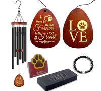 VUZUCOSH Dog Memorial Gifts for Loss of Dog, Pet Memorial Wind Chime, Pets Loss Passing Away Remembrance Bereavement Gift, Sympathy Gifts of Pet, Pet Loss Passing Away Remembrance Bereavement Gift