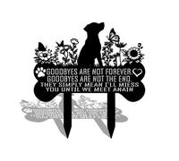 VUZUCOSH Pet Hrave Markers Dog, Dog Grave Markers Outdoor, Pet Metal Memorial Garden Stake, Garden Stakes Plaque Pet Headstone Garden Memorial Graves, Dog Memorial Gifts for Loss of Dog