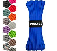 VVAAGG 1000 Blue Paracord Rope, 50ft 12 Strand Parachute Cord for Crafting, DIY Projects, Survival Bracelets, Camping, Tent, Clothsline, Outdoor Hiking, Fishing (Blue, 50FT)