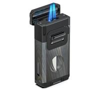 VVAY Cigar Lighter Jet Flame with Cutter, Gas Not Included