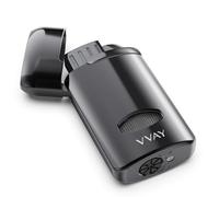 VVAY Windproof Jet Flame Lighter - Gas Refillable (Gas Not Included)