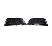 VVBNIN Compatible With A4 B9 2016 2017 2018 8WD807682 2X Front Lower Bumper Fog Light Lamp Honeycomb Grille Cover Gloss Black Car Accessories Fog Light Bezels
