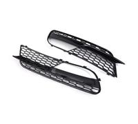 VVBNIN Compatible With A5 2012 2013 2014 2015 2016 8T0807681H Car Front Bumper Fog Light Lamp Honeycomb Grille Cover Gloss Black Car Assembly Fog Light Bezels