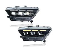 VVBNIN Headlamp Assemblies Compatible With For Mustang 2015 2016 2017 Car Accessories Front Light Assembly Headlight Turn Signal Lamp Front HeadLight