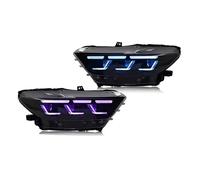 VVBNIN Headlamp Assemblies Compatible With For Mustang 2015 2016 2017 RGB Headlight Assembly Projetor Head Lamp Daytime Running Light Turn Signal Light