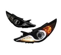 VVBNIN Headlamp Assemblies Compatible With Hyundai For Sonata 8 2011 2012 2013 2014 2015 Day Running Light Headlights DRL Bi Xenon Bulb Head Lamp Car Accessory