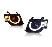 VVBNIN Headlamp Assemblies Compatible With Mitsubishi For Pajero 2005-2020 Driving Light Headlights Dynamic Turn Signal Lamp DRL Car Head Lamps Assembly
